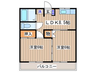 リーベンス東仙台の物件間取画像